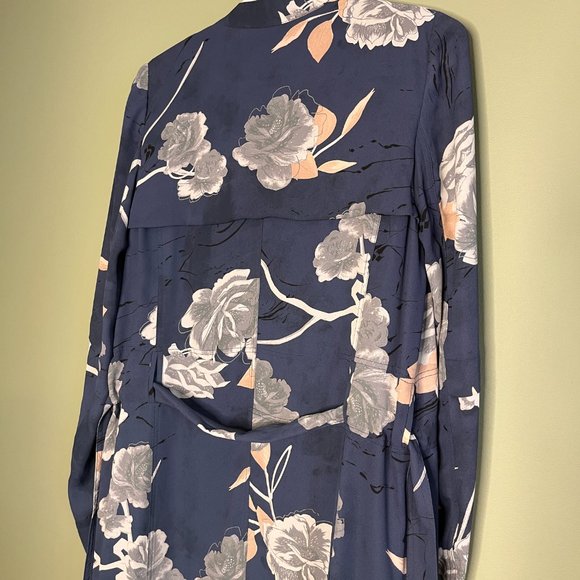 BABATON ARITZIA Quincy Jacket sz XS Floral Trench Fall Pockets Layers Tailored - Picture 12 of 15